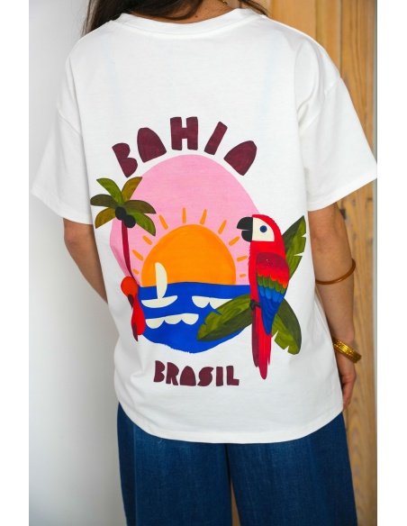 MODAS Y CREATIONES ANGELINA SL  BLANC T-SHIRT MC FEMME