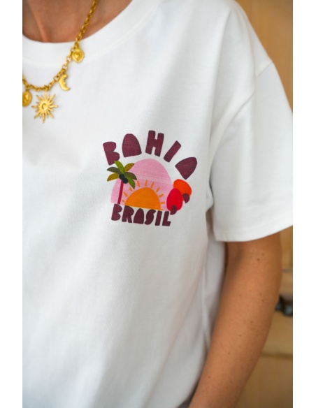 MODAS Y CREATIONES ANGELINA SL  BLANC T-SHIRT MC FEMME