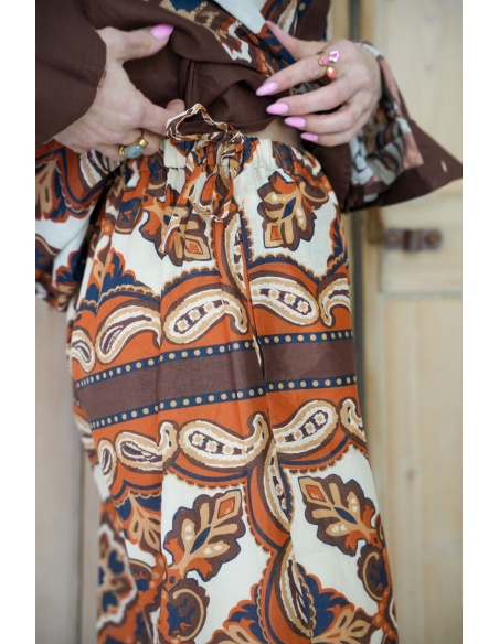 Pantaloni con stampa mattoni KAYL - Stile elegante e comfort