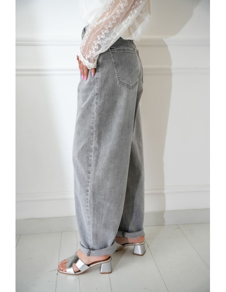 sarah john JEANS GRIS JEANS FEMME