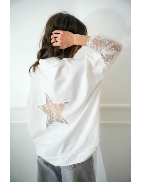 Top de encaje blanco MELO