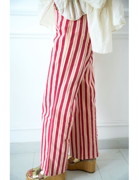 ASTRID Pantaloni a Righe Rosse - Nuovo Arrivo Elegante!