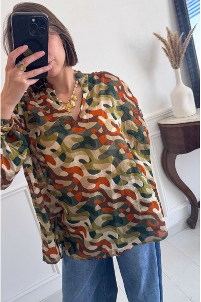 Blouse Camouflage Vert PANDORA