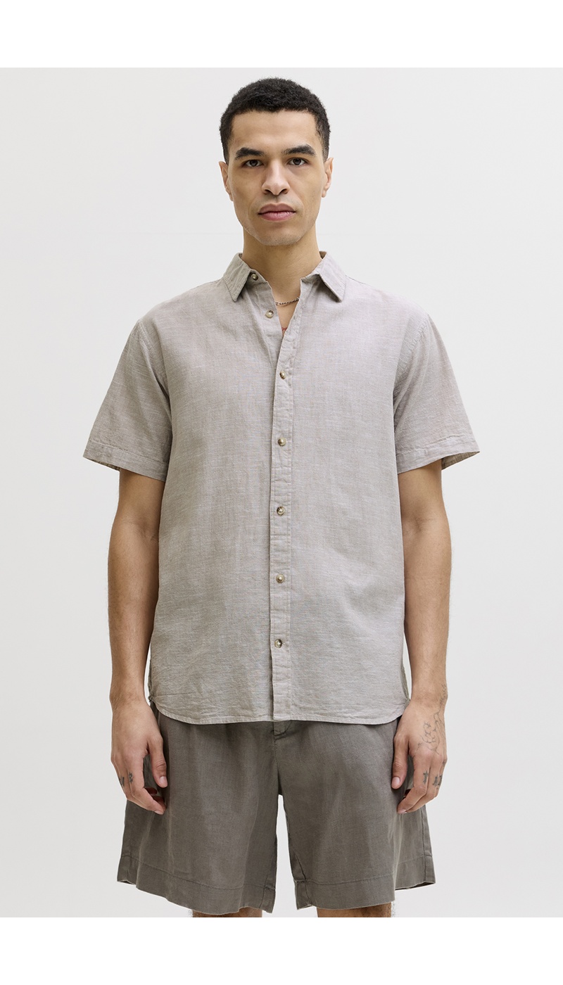 JJESUMMER Linen String Shirt