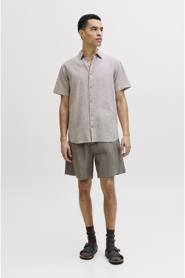 JJESUMMER Linen String Shirt