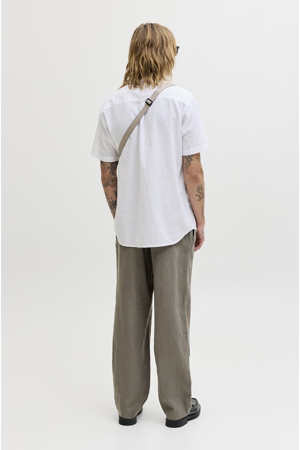 Camisa Lino Blanca JJESUMMER 2