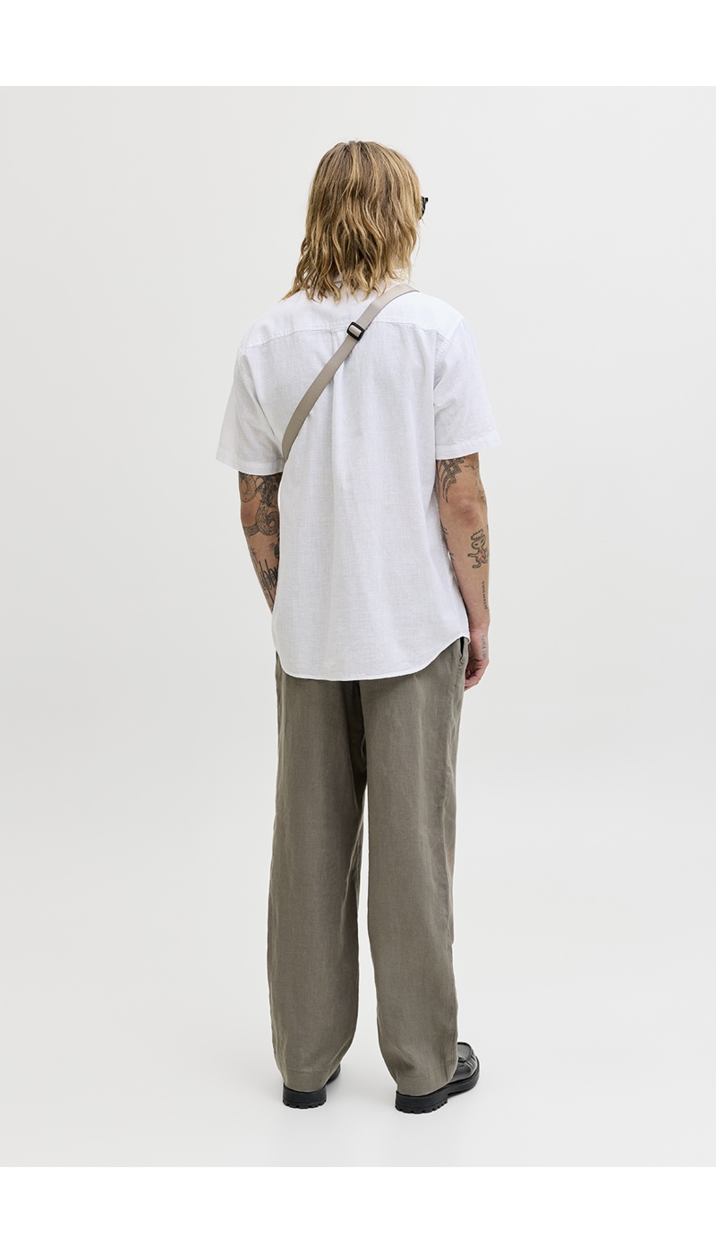 Camisa Lino Blanca JJESUMMER