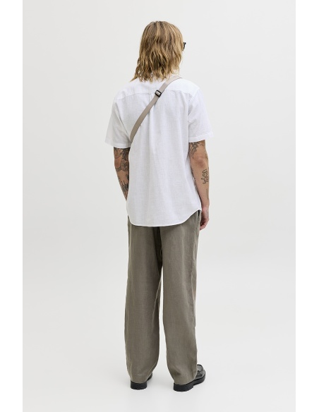 Camicia in lino bianco JJESUMMER