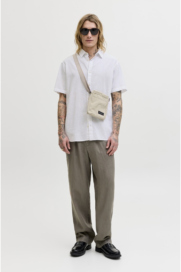 White Linen Shirt JJESUMMER