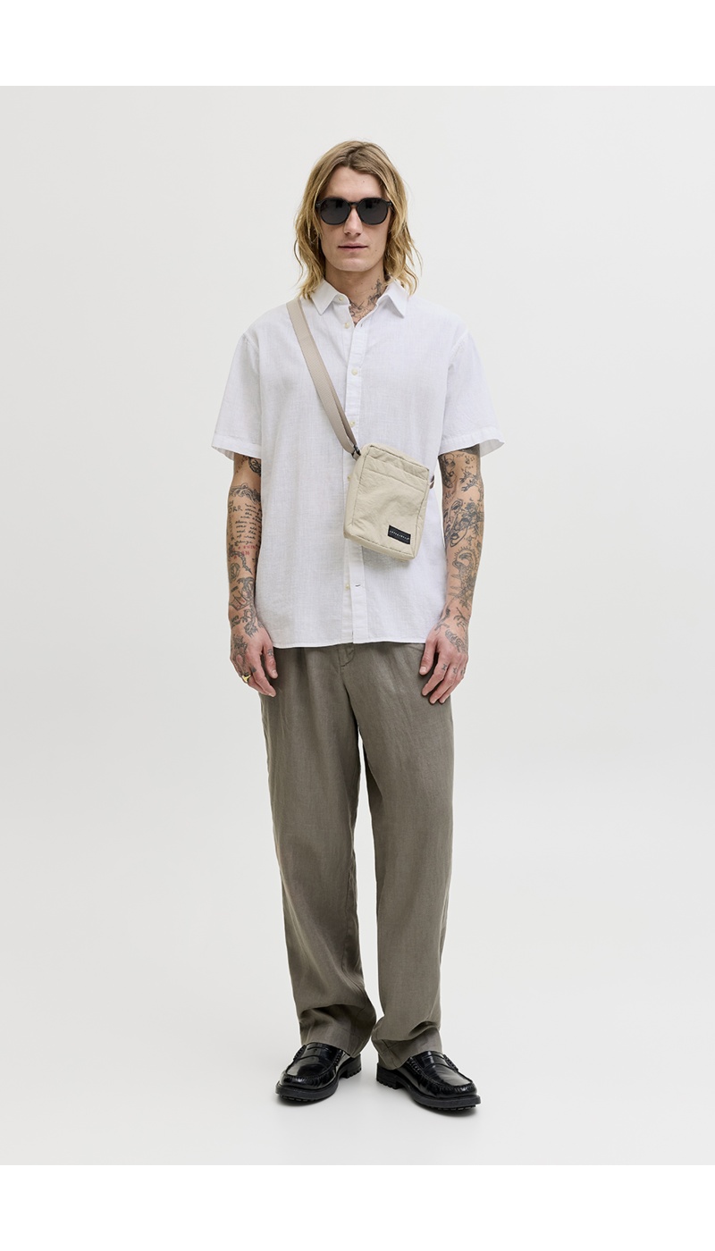 White Linen Shirt JJESUMMER