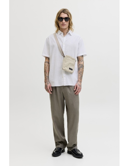 Camicia in lino bianco JJESUMMER