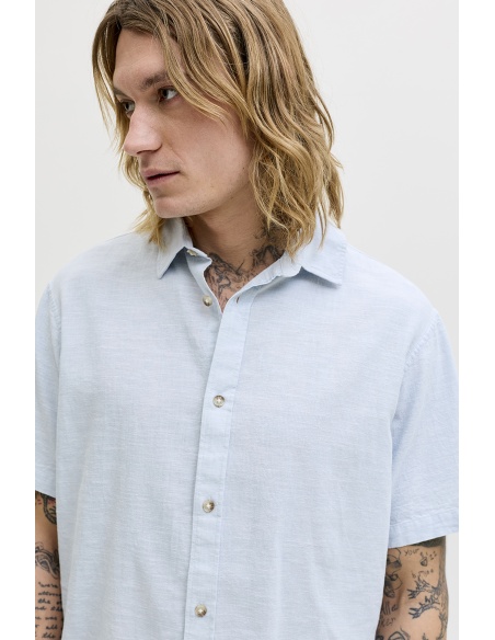 Celestial Blue Linen Shirt JJESUMMER