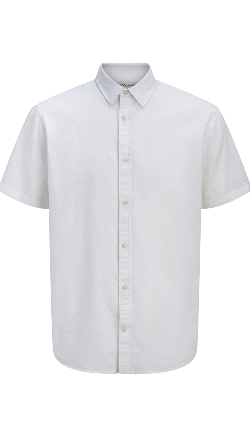 Camisa Lino Blanca JJESUMMER