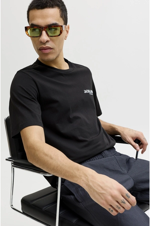T-shirt Black JPRBLAOSCAR