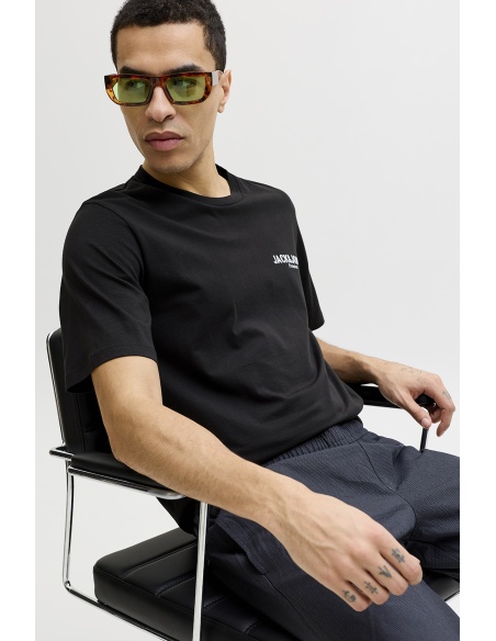 T-shirt Nera JPRBLAOSCAR