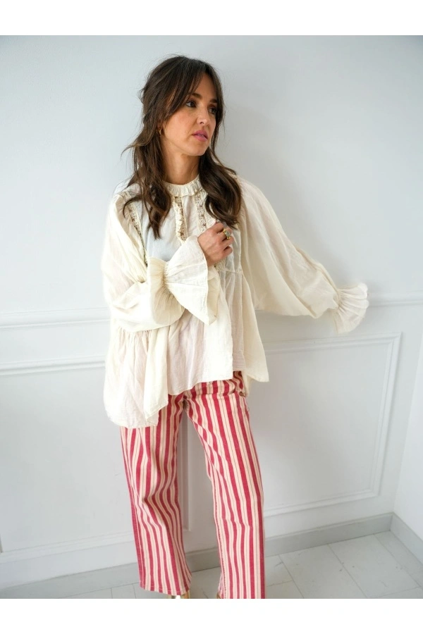 Blouse Dentelle Ecrue NINON 2