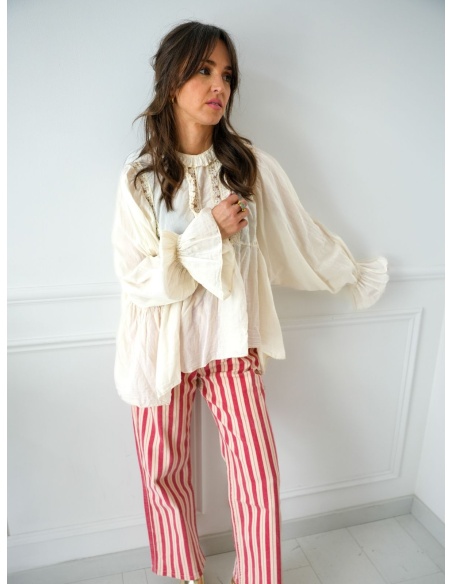 Blusa Encaje Crudo NINON