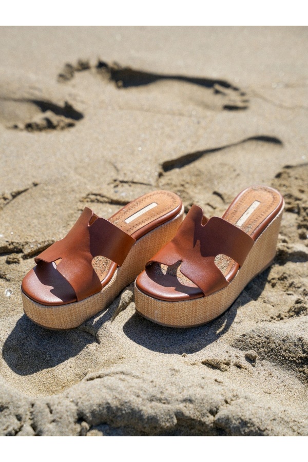 Camel Wedge Sandals MYKONOS 2