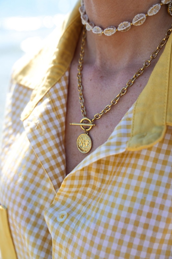 Collier Piece Doré ESCUDO