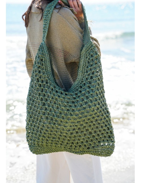 FLORA AND GEAN IMPORT RAFIA KAKI SAC FEMME