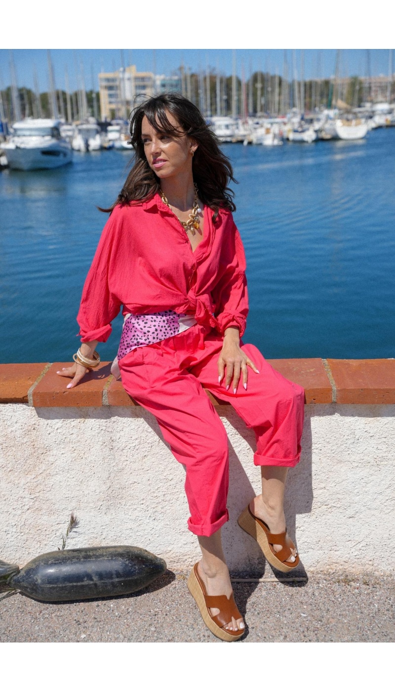 w.studio UNI PANTALONE DONNA ROSSO