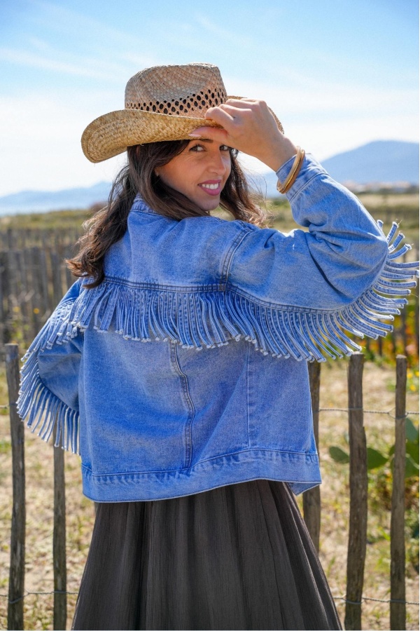 Veste Jean Franges NIA - Style et Confort Réunis