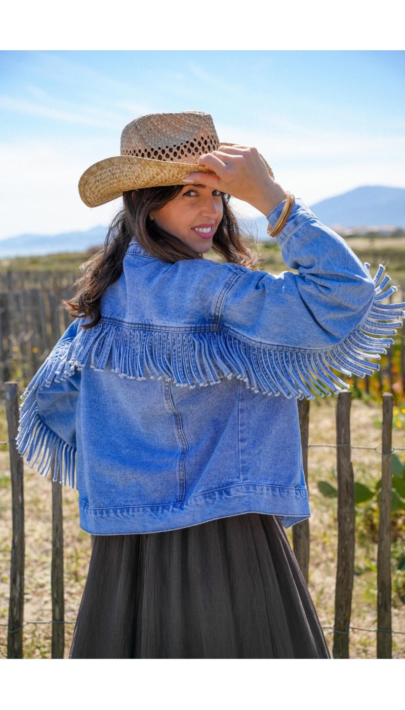 Veste Jean Franges NIA - Style et Confort Réunis