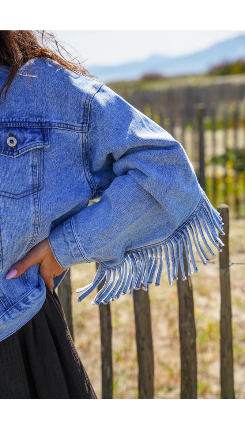 Veste Jean Franges NIA - Style et Confort Réunis