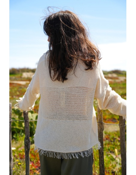 Banditas PADEL Ecru Crochet Top - Style & Comfort