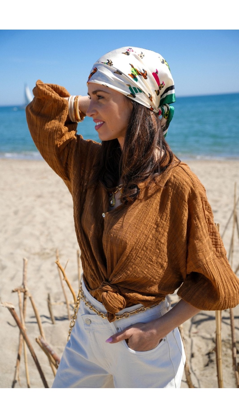 Blusa Fluida Camel - Elegancia y Confort en WASP