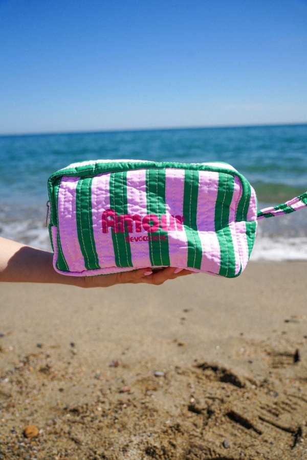 Pochette Rayé Vert AMOUR