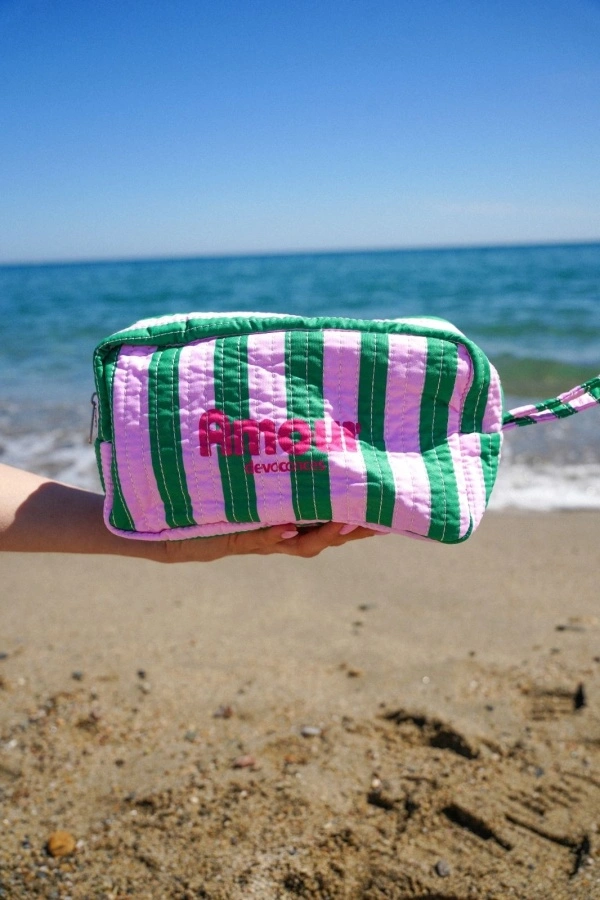 Pochette Rayé Vert AMOUR