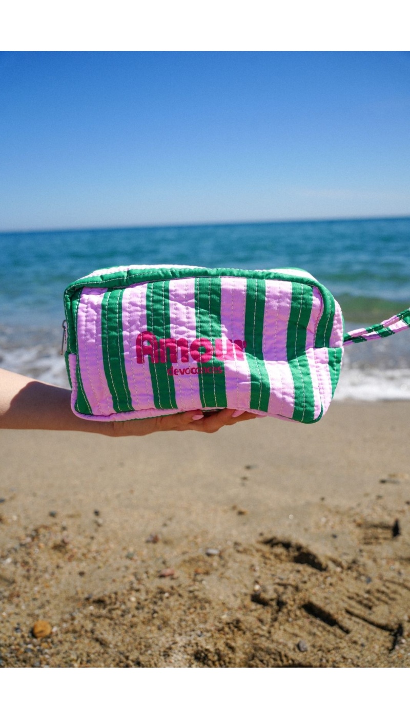 Pochette Rayé Vert AMOUR