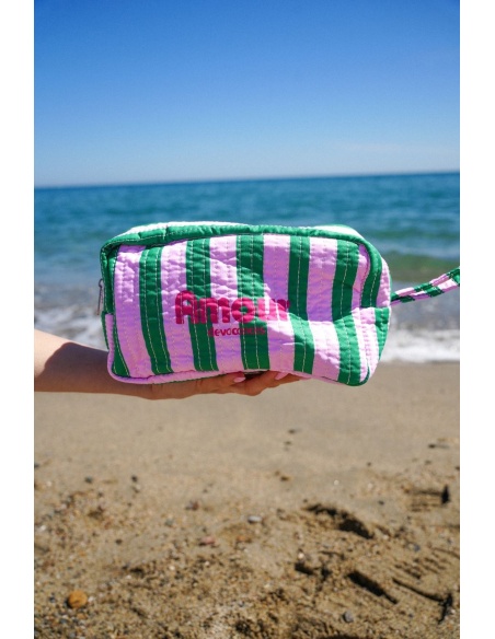 Pochette Rayé Vert AMOUR