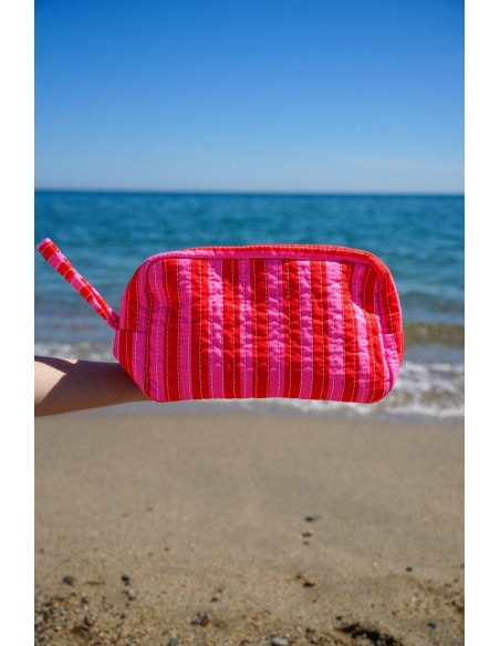 Pochette Rayé Rose CIAO BELLA
