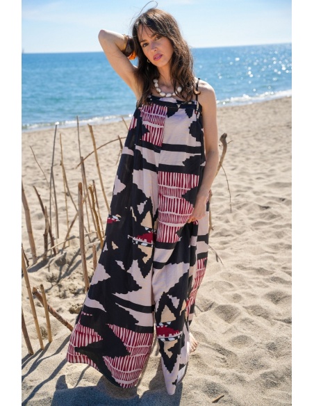 ESMINE Overall mit Bohemian-Print – schickes und elegantes Heimoutfit
