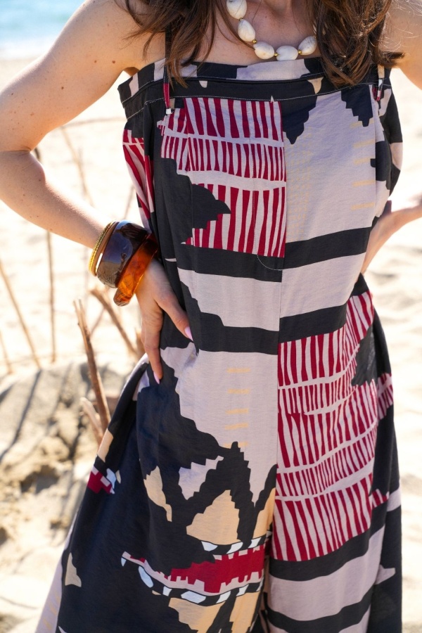 ESMINE Overall mit Bohemian-Print – schickes und elegantes Heimoutfit 2