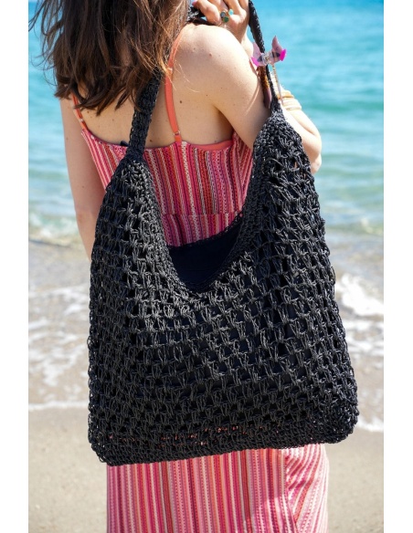 Sac Raphia Noir ANDY