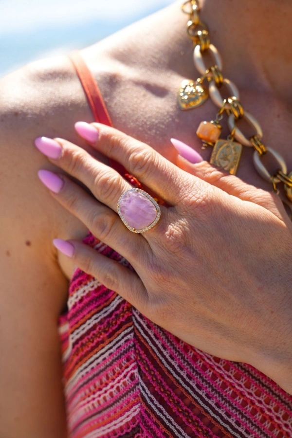 Bague Pierre Violet OPALE