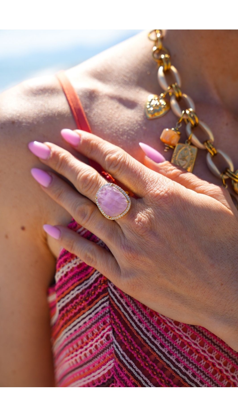 Bague Pierre Violet OPALE