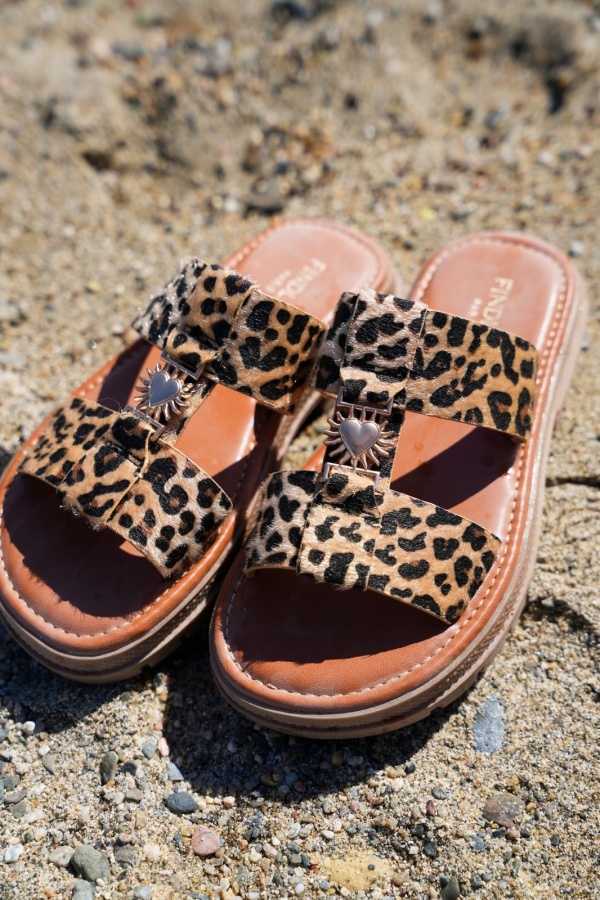 covana HEART LEOPAR WOMEN'S SANDALS