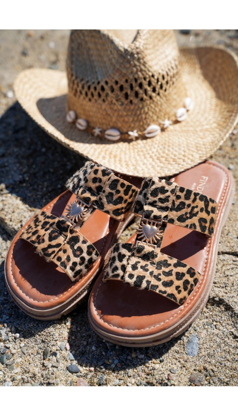 covana HEART LEOPAR SANDALI DONNA