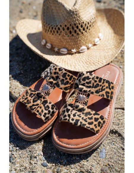 covana HEART LEOPAR SANDALI DONNA