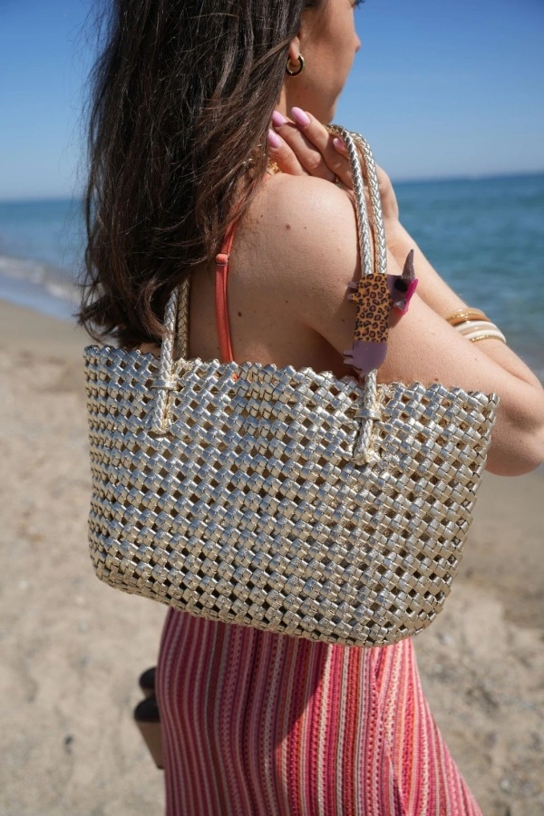 Sac Tressé Doré ORLANDA