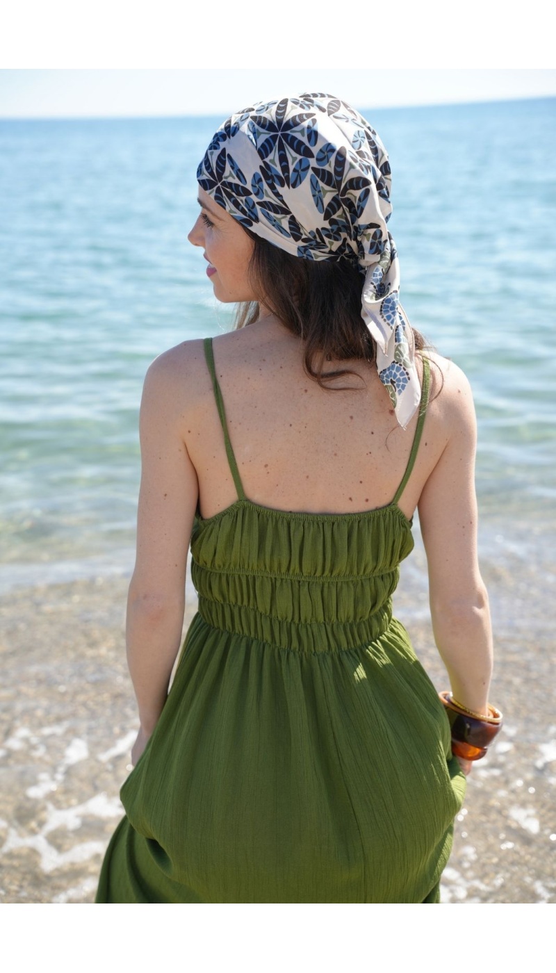 Abito Canotta Verde ADELE - Eleganza e comodità a casa