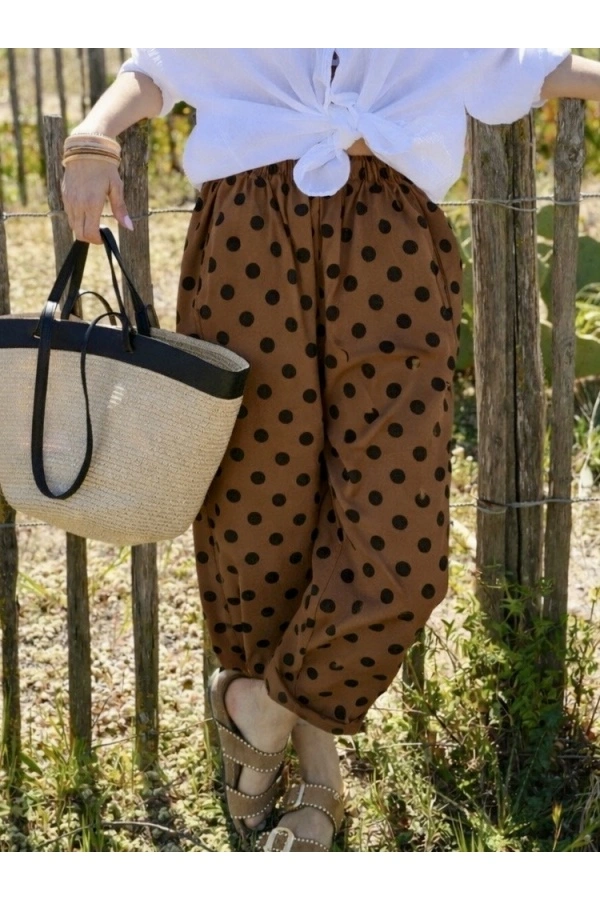 Pantalon Johanna Pois Camel JUDIE