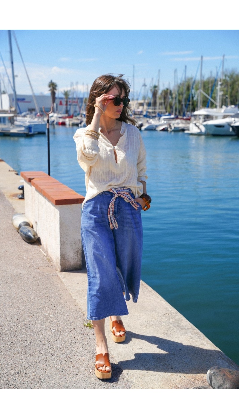 Camicetta WASP fluida ecru - Stile chic e confortevole