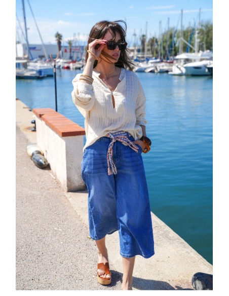 SEE YOU AGAIN SARL AROMA BELT BLUE JEANS WOMEN