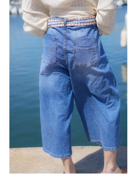 SEE YOU AGAIN SARL AROMA CINTURA BLU JEANS DONNA