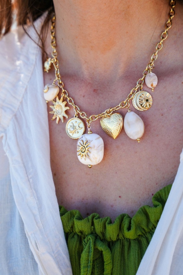 ETL GOLDEN MARBLE NECKLACE